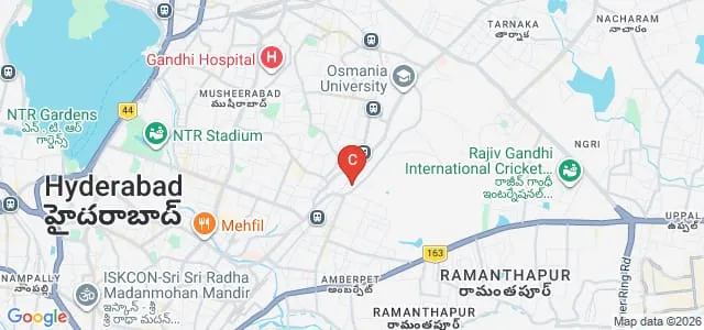 Andhra Mahila Sabha Arts and Science College for Women, Hyderabad Map