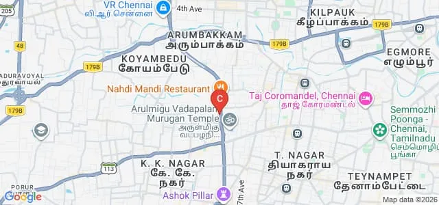 Madras Institute of Fashion Technology, Chennai Map