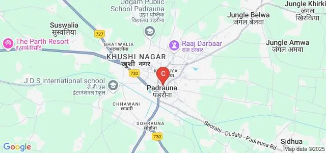 Sardar Patel Mahavidyalaya, Kushinagar Map