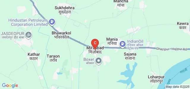 Rajdhari Singh Smarak Mahavidyalaya, Ghazipur Map