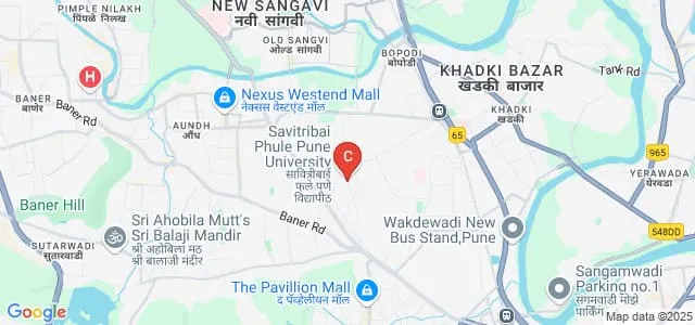 Department of Geography, Savitribai Phule Pune University, Pune Map