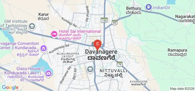 Makanur Malleshappa College of Education, Davangere Map