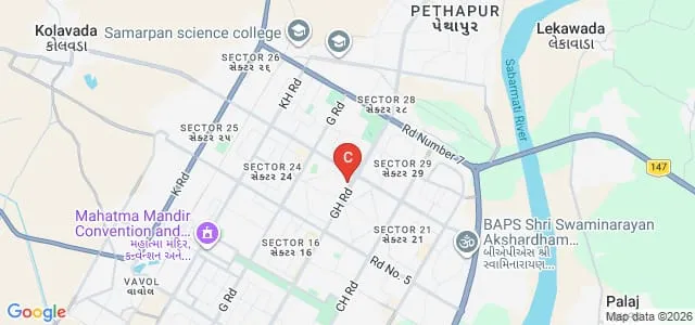Bholabhai Patel College of Computer Studies, Gandhinagar Map