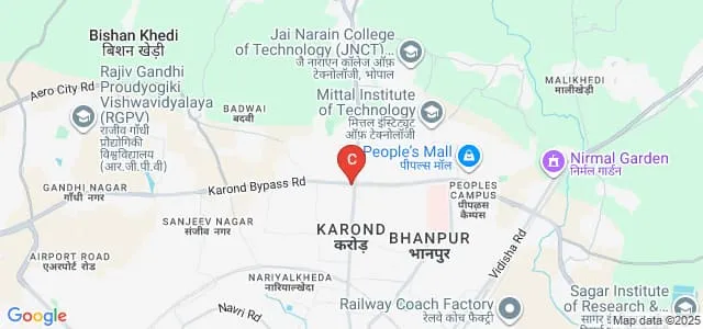 Bhopal Nursing College, Bhopal Map
