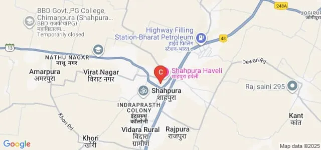 Baba Gangadas Government Girls College, Shahpura Map