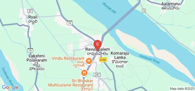 Sri Nadimpalli Suryanarayana Raju Degree College, East Godavari Map