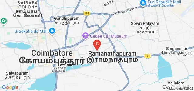 Nirmala College for Women, Coimbatore Map