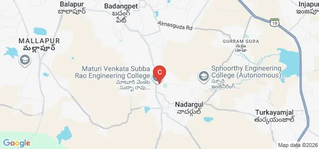 Maturi Venkata Subba Rao Engineering College, Hyderabad Map