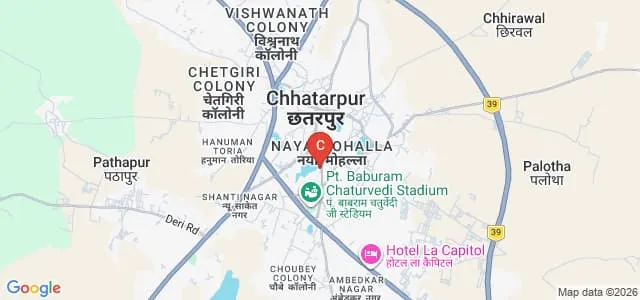 Swami Pranavanand Homeopathic Medical College and Hospital, Chhatarpur Map