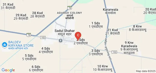 Sadulshahar Degree College, Sadulshahar Map