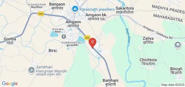 Bhawabhuti Mahavidyalaya, Amgaon Map