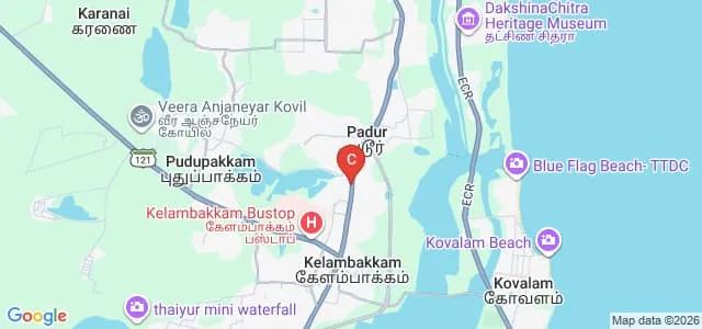 Mohamed Sathak Teacher Training College, Padur Map
