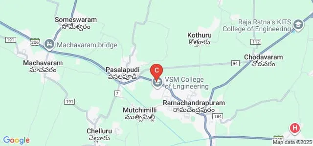 VSM College of Engineering, Ramachandrapuram Map
