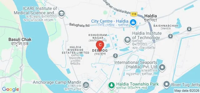 Haldia Government College, Purba Medinipur Map