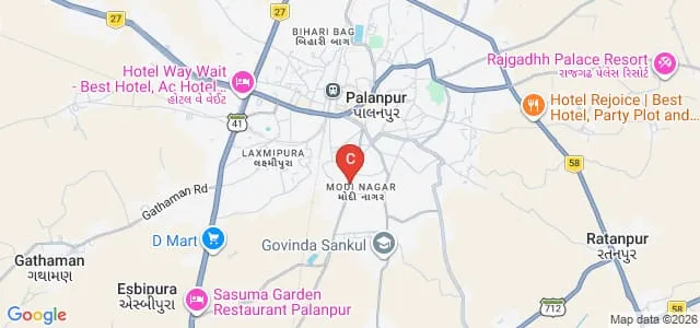 Shrimati RKD Khanusiya M Ed College, Palanpur Map