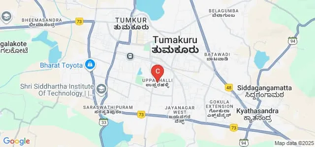 Varadaraja Institute of Nursing Sciences, Tumkur Map