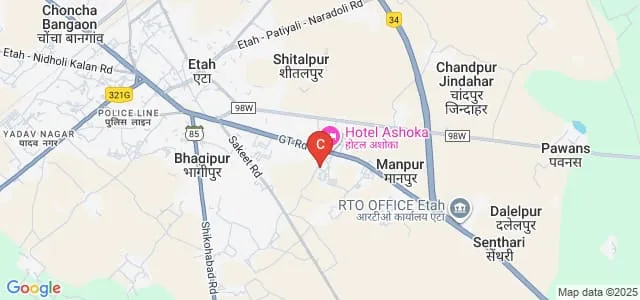 BPS Educational Institution of Pharmacy, Etah Map