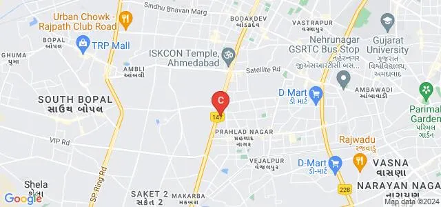 Chimanbhai Patel Institute of Business Administration, Sardar Vallabhbhai Global University, Ahmedabad Map