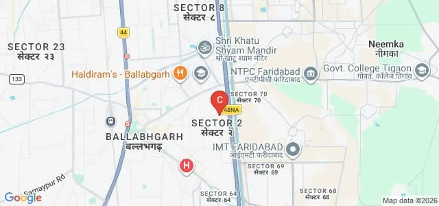 Smt Sushma Swaraj Government College for Girls, Ballabgarh Map