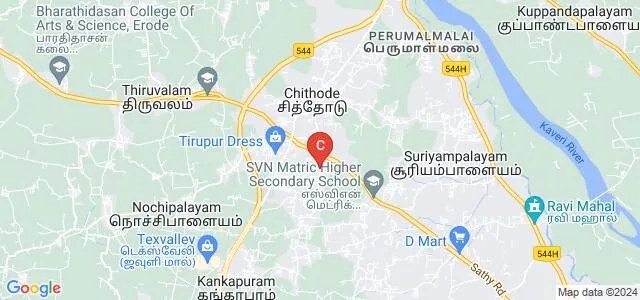 Sree Amman Institute of Management and Research, Erode Map