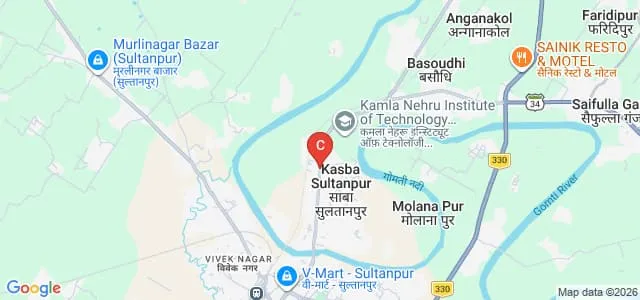 Kamla Nehru Vidhi Sansthan, Sultanpur Map