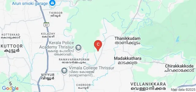 ELIMS College of Arts and Science, Thrissur Map