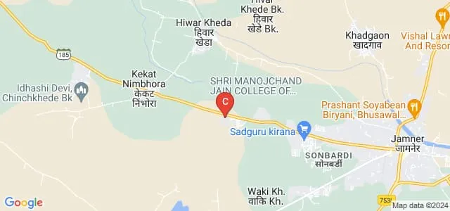 Shri Prakashchand Jain College of Education and Research, Jalgaon Map