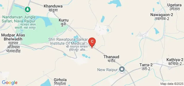 Shri Rawatpura Sarkar Institute of Medical Sciences and Research, Raipur Map