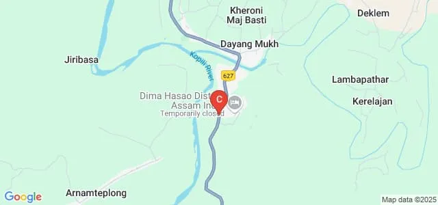 JB Hagjer Degree College, Dima Hasao Map