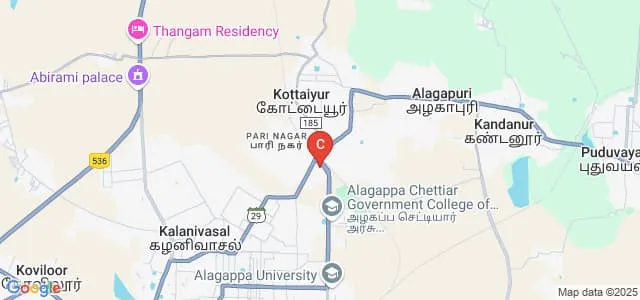 Alagappa Institute of Management, Karaikudi Map