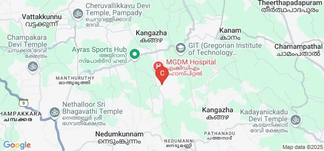 PGM College, Kangazha Map