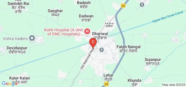 Hindu Kanya Mahavidyalaya, Dhariwal Map