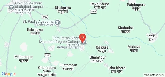 Ram Ratan Singh Memorial Degree College, Rampur Map