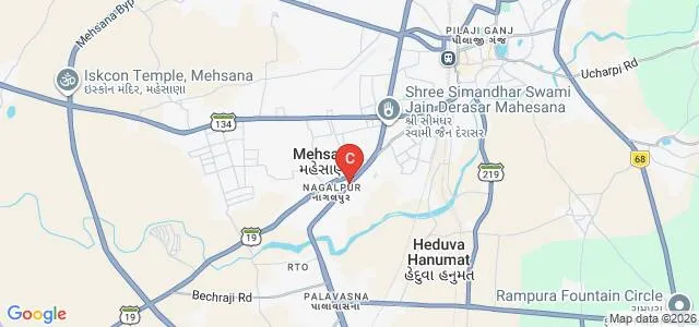 Swami Vivekanand Sarvodaya Bank Education College Post Graduation College, Mehsana Map