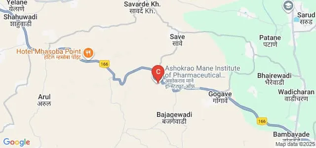 Ashokrao Mane Institute of Pharmaceutical Sciences and Research, Kolhapur Map
