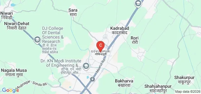 Summer Field College of Higher Education, Modinagar Map