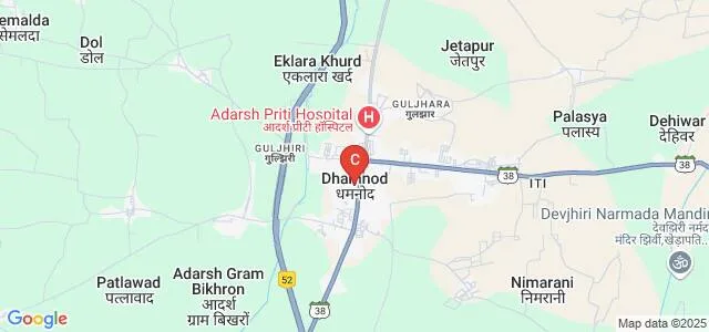 Maa Narmada Mahavidyalay, Dhamnod Map