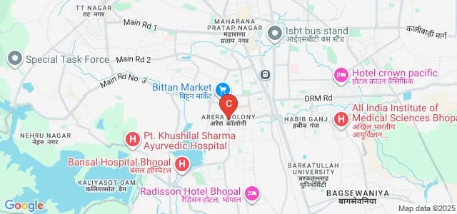 Saviour College, Bhopal Map