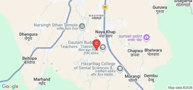 Swami Dharm Bandhu College of Education, Hazaribagh Map