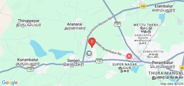 Dhanalakshmi Srinivasan College of Education, Perambalur Map