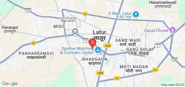 Dayanand College of Architecture, Latur Map