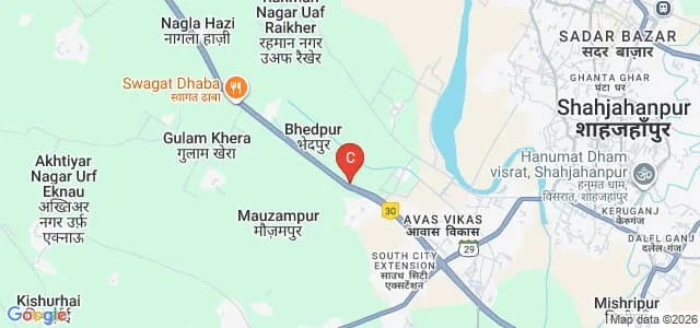 Florence Nightingale College of Nursing, Shahjahanpur Map