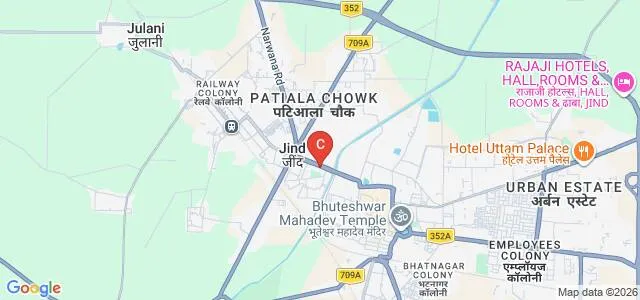 CR Kisan College, Jind Map