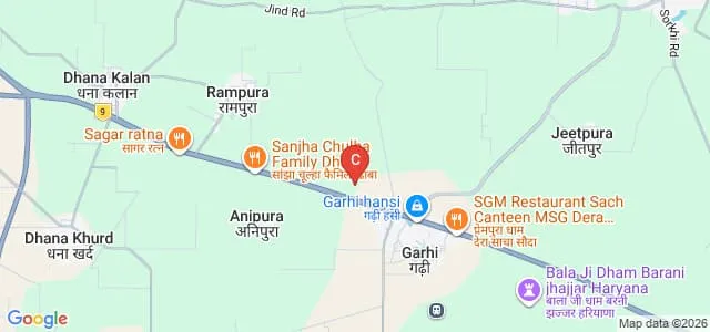 Vidya Sanskar Polytechnic, Hansi Map