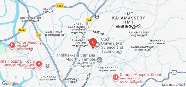 International School of Photonics, Cochin University of Science and Technology, Kochi Map