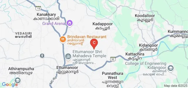MC Varghese College of Arts and Science, Kottayam Map