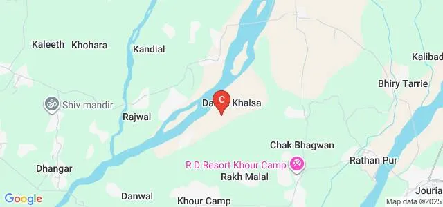 Government Degree College, Khour Map