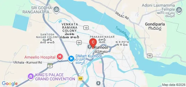 KVR Government College for Women, Kurnool Map