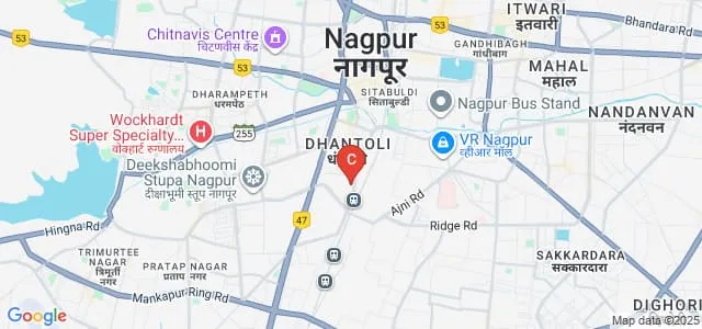 Dhanwate National College, Nagpur Map