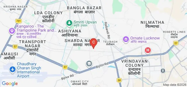 Central Women's College of Education, Lucknow Map
